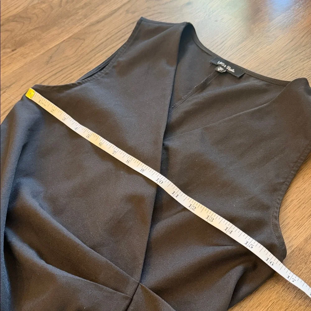 Lea & Viola Women's Medium Black Skorts Wrap Romper